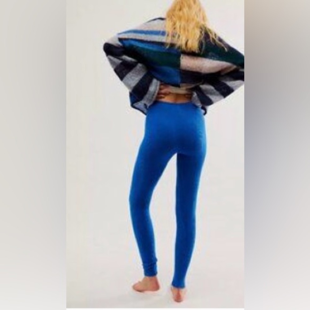 🆕 Free People Intimately ribbed leggings in blue size small